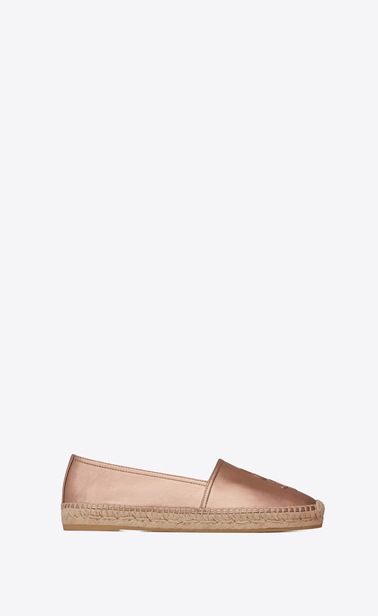 monogram espadrille in metallic lambskin